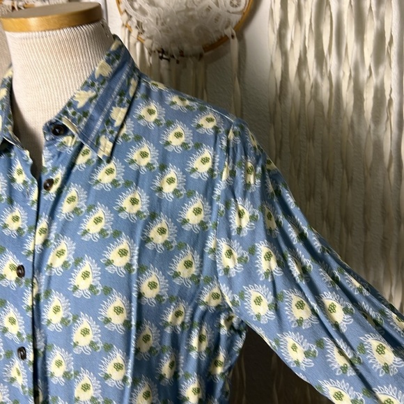 Jen's Pirate Booty Long Sleeve Button Down Daydreamer Amata Blouse Size XS - Picture 7 of 13